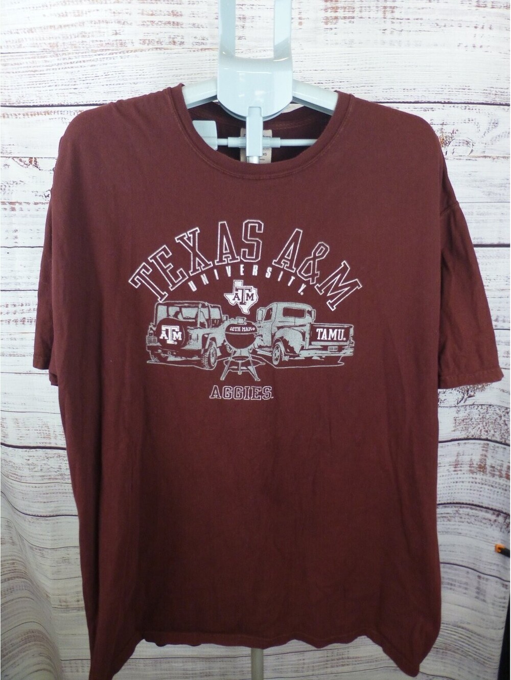 Texas A&M Aggies ComfortWash T-Shirt Mens 2XL Maroon College Football J4